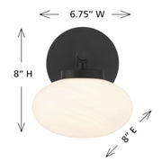 Savoy House 9-1050-1 Barrow 1-lt 8" Tall Wall Sconce
