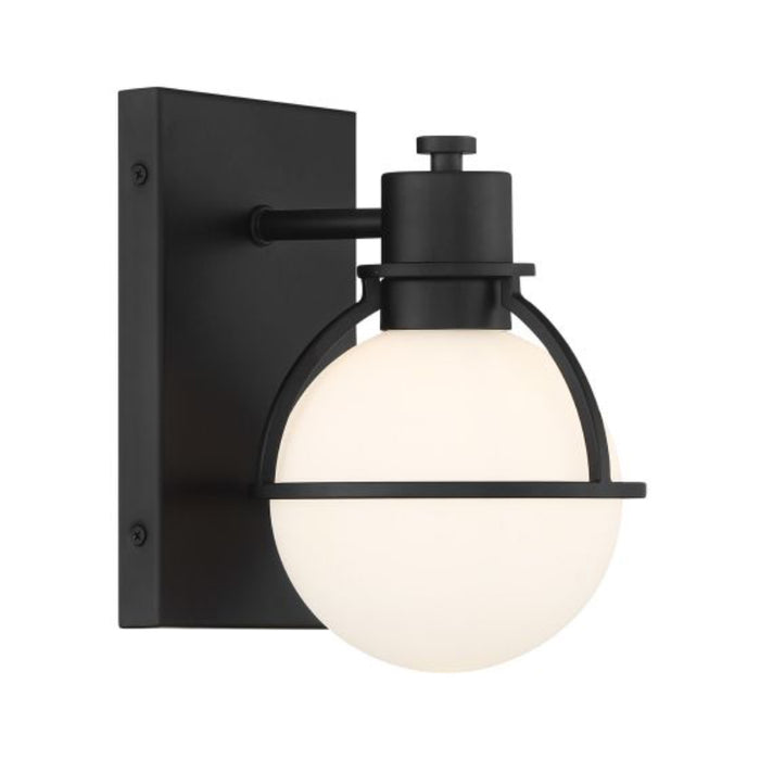 Savoy House 9-1060-1 Pierce 1-lt 9" Tall Wall Sconce - Matte Black