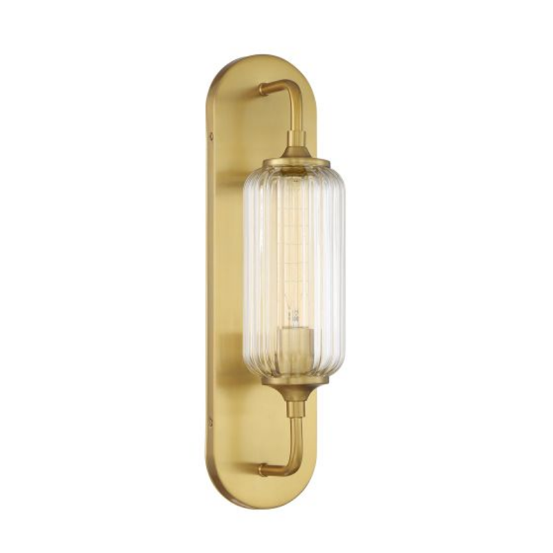 Savoy House 9-3024-1 Holton 1-lt 18" Tall Wall Sconce - Warm Brass