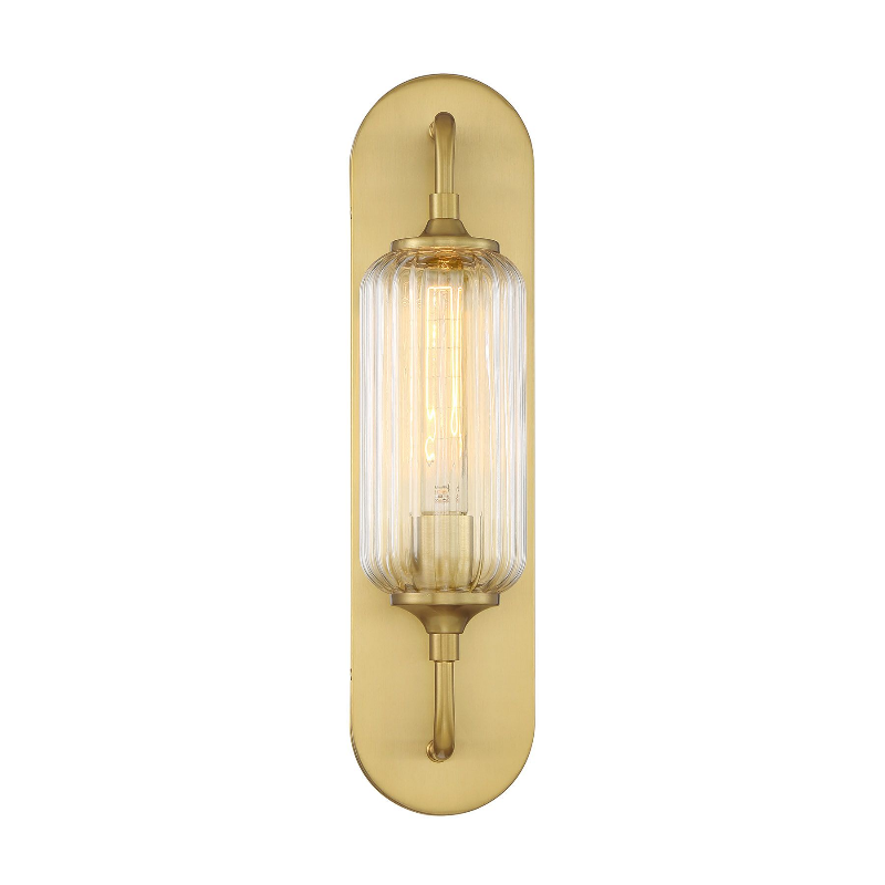 Savoy House 9-3024-1 Holton 1-lt 18" Tall Wall Sconce - Warm Brass