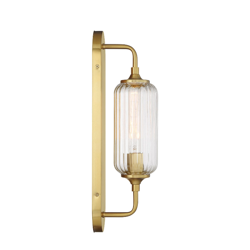 Savoy House 9-3024-1 Holton 1-lt 18" Tall Wall Sconce - Warm Brass