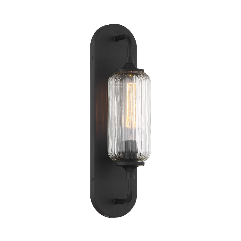 Savoy House 9-3024-1 Holton 1-lt 18" Tall Wall Sconce - Matte Black