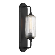 Savoy House 9-3024-1 Holton 1-lt 18" Tall Wall Sconce - Matte Black