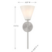 Savoy House 9-4010-1 Blair 1-lt 18" Tall Wall Sconce - Satin Nickel