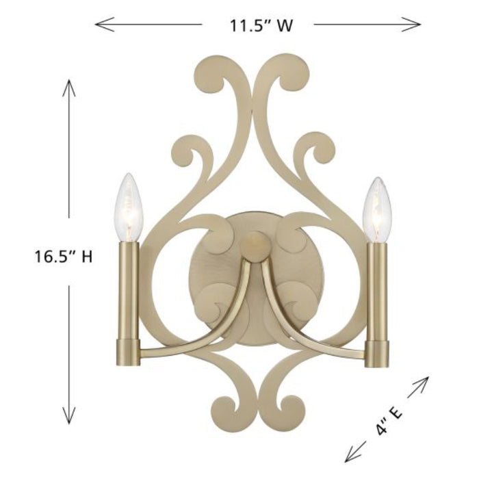 Savoy House 9-6094-2 Lombard 2-lt 17" Tall Wall Sconce