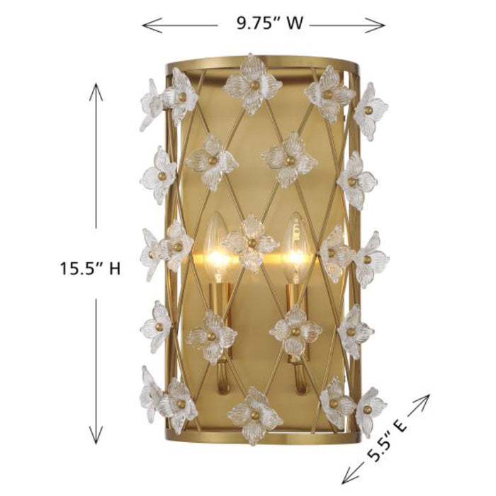 Savoy House 9-8411-2 Bailey 2-lt 16" Tall Wall Sconce