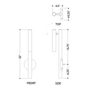 Hudson Valley 9022 Circleville 1-lt 22" Tall LED Wall Sconce