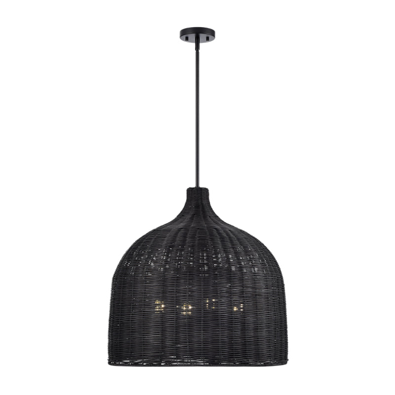 Millennium 9027 Elise 4-lt 24" Pendant - Matte Black