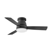 Hinkley 902744F Trey 44" Outdoor Ceiling Fan with LED Light Kit - Matte Black