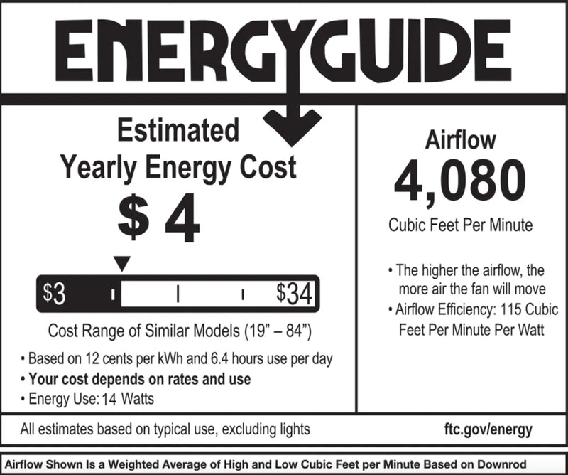 Hinkley 903460F Swell Flush 60" Ceiling Fan