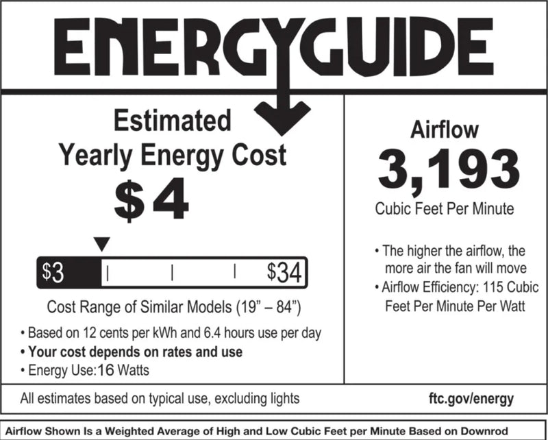 Hinkley 903744 Chisel 44" Smart Ceiling Fan