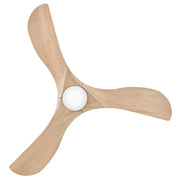 Hinkley 903856F Swell Illuminated 56" Ceiling Fan with LED Light Kit - Heritage Brass/Natural Wood Blades