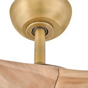 Hinkley 903880F Swell 80" Ceiling Fan - Heritage Brass with Wood Blades