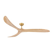 Hinkley 903880F Swell 80" Ceiling Fan - Heritage Brass with Wood Blades