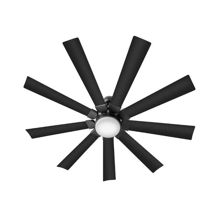 Hinkley 904260F-LWD Turbine 60" Indoor/Outdoor Smart Ceiling Fan with LED Light Kit-Matte Black