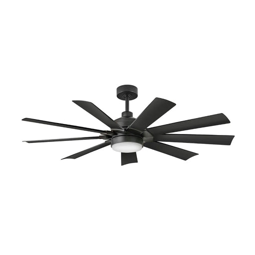 Hinkley 904260F-LWD Turbine 60" Indoor/Outdoor Smart Ceiling Fan with LED Light Kit-Matte Black