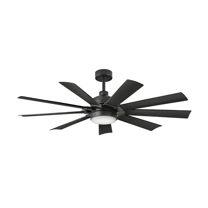 Hinkley 904260F-LWD Turbine 60" Indoor/Outdoor Smart Ceiling Fan with LED Light Kit-Matte Black
