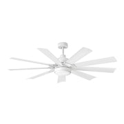 Hinkley 904260F-LWD Turbine 60" Indoor/Outdoor Smart Ceiling Fan with LED Light Kit-Chalk White