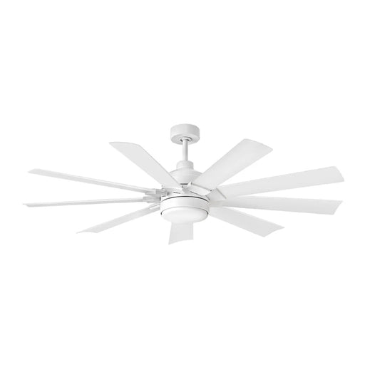 Hinkley 904260F-LWD Turbine 60" Indoor/Outdoor Smart Ceiling Fan with LED Light Kit-Chalk White