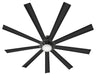 Hinkley 904280F-LWD Turbine 80" Indoor/Outdoor Smart Ceiling Fan with LED Light Kit-Matte Black