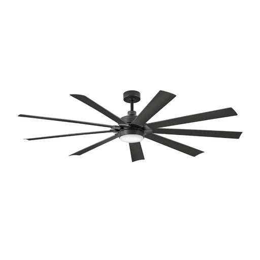 Hinkley 904280F-LWD Turbine 80" Indoor/Outdoor Smart Ceiling Fan with LED Light Kit-Matte Black