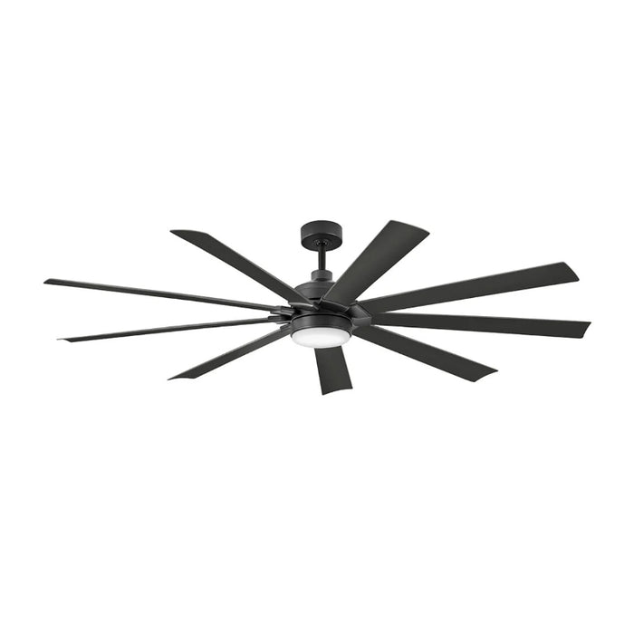 Hinkley 904280F-LWD Turbine 80" Indoor/Outdoor Smart Ceiling Fan with LED Light Kit-Matte Black