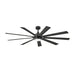 Hinkley 904280F-LWD Turbine 80" Indoor/Outdoor Smart Ceiling Fan with LED Light Kit-Matte Black