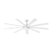 Hinkley 904280F-LWD Turbine 80" Indoor/Outdoor Smart Ceiling Fan with LED Light Kit-Chalk White