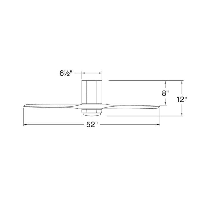Hinkley 905852F Facet 52" Indoor/Outdoor Ceiling Fan with LED Light Kit