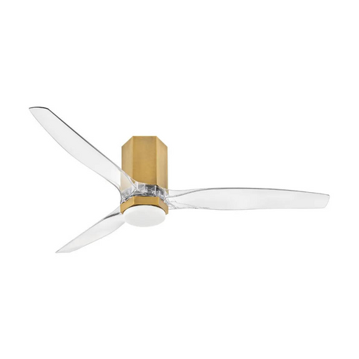 Hinkley 905852F Facet 52" Indoor/Outdoor Ceiling Fan with LED Light Kit-Heritage Brass