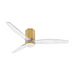 Hinkley 905852F Facet 52" Indoor/Outdoor Ceiling Fan with LED Light Kit-Heritage Brass