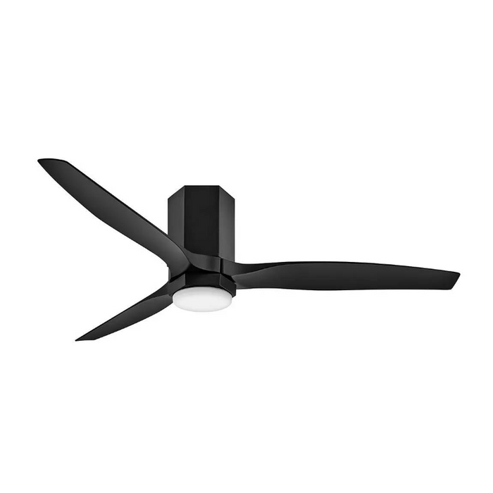 Hinkley 905852F Facet 52" Indoor/Outdoor Ceiling Fan with LED Light Kit-Matte Black