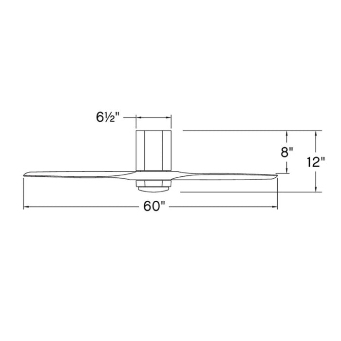 Hinkley 905860F Facet 60" Indoor/Outdoor Ceiling Fan with LED Light Kit