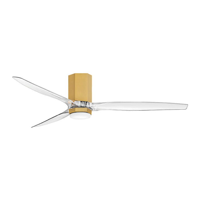 Hinkley 905860F Facet 60" Indoor/Outdoor Ceiling Fan with LED Light Kit-Heritage Brass