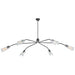 Hinkley 48306 Altman 6-lt 80" LED Chandelier - Gunmetal