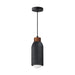 Maxim 90621 Pompeii 1-lt 5" Pendant - Lava / Black