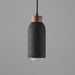 Maxim 90621 Pompeii 1-lt 5" Pendant - Lava / Black