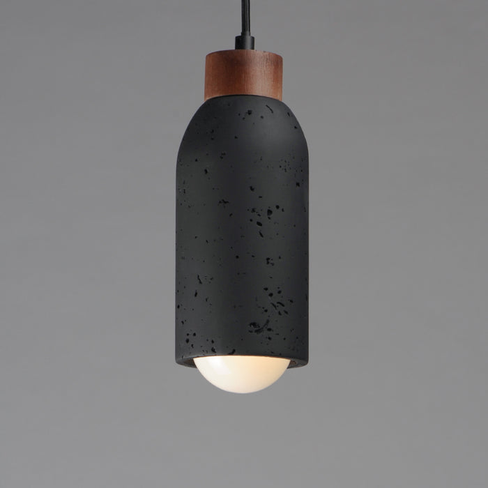 Maxim 90621 Pompeii 1-lt 5" Pendant - Lava / Black