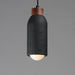 Maxim 90621 Pompeii 1-lt 5" Pendant - Lava / Black