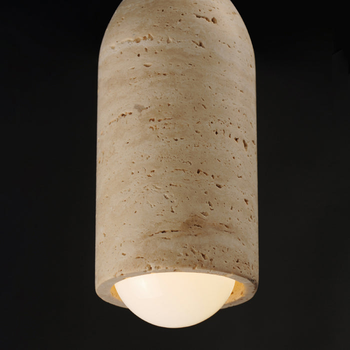 Maxim 90621 Pompeii 1-lt 5" Pendant - Travertine / Oyster