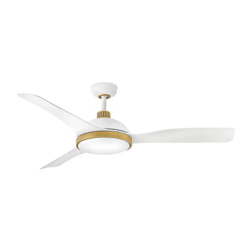 Hinkley 906556F-LDD Alba 56" Indoor/Outdoor Smart Ceiling Fan with LED Light Kit-Matte White