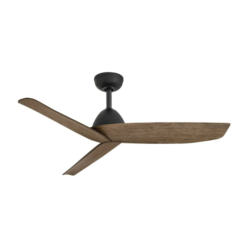 Hinkley 906648F Swell 48" Indoor/Outdoor Smart Ceiling Fan - Matte Black with Driftwood