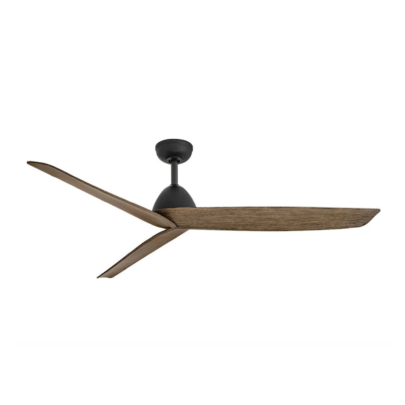 Hinkley 906660F-NWD Liv 60" Smart Ceiling Fan-Matte Black with Driftwood Blades
