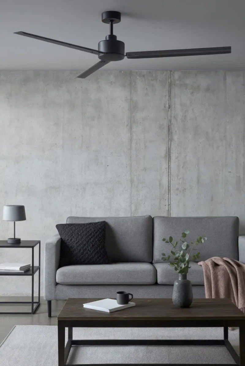 Hinkley 907972F Indy 72" Outdoor Smart Ceiling Fan - Matte Black