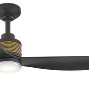 Hinkley 908052F-LDD Oris 52" Indoor/Outdoor Smart Ceiling Fan with LED Light Kit - Matte Black