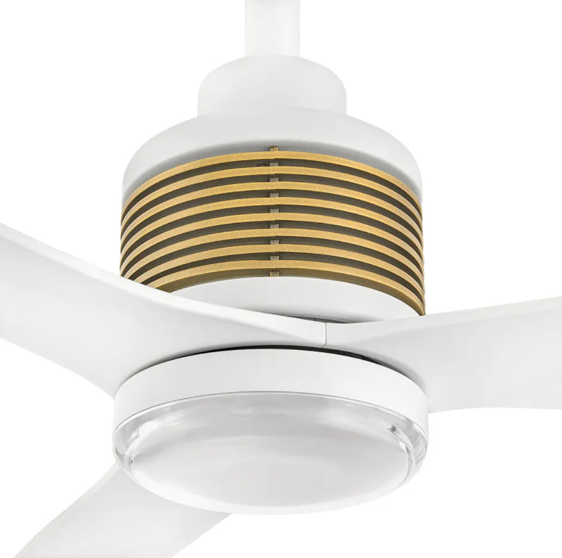 Hinkley 908052F-LDD Oris 52" Indoor/Outdoor Smart Ceiling Fan with LED Light Kit - Matte White
