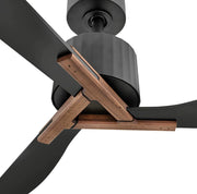 Hinkley 908260F-LDD Rafter 60" Indoor/Outdoor Smart Ceiling Fan with LED Light Kit - Matte Black