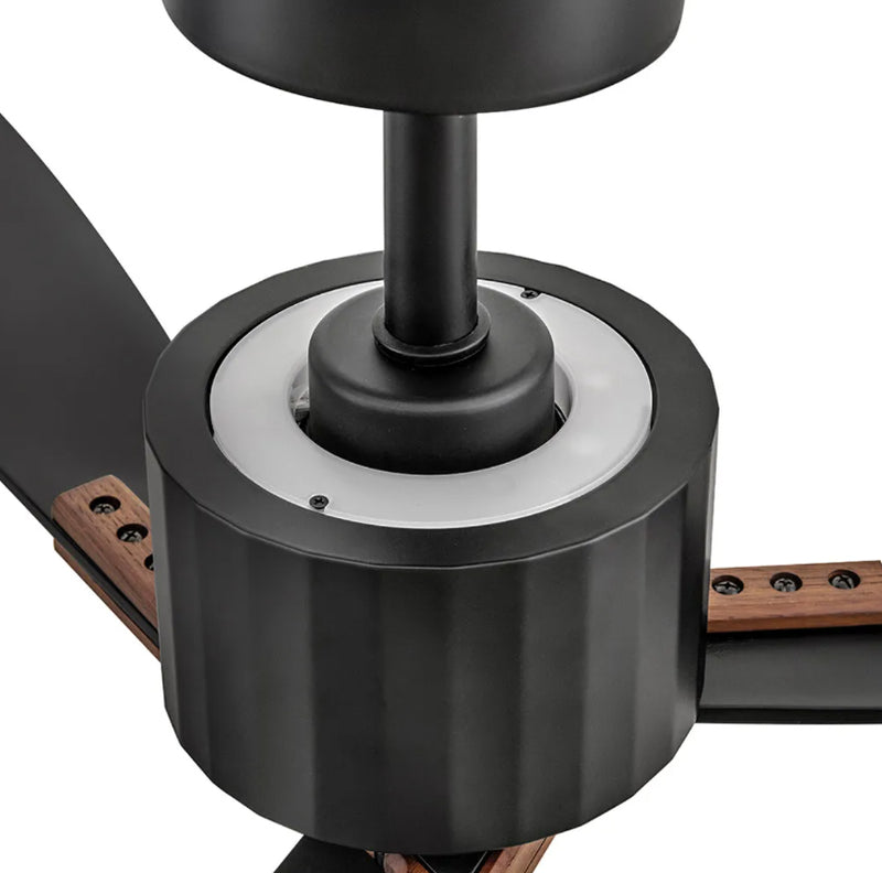 Hinkley 908260F-LDD Rafter 60" Indoor/Outdoor Smart Ceiling Fan with LED Light Kit - Matte Black