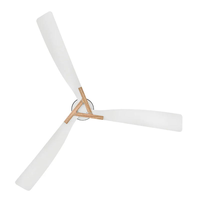 Hinkley 908260F-LDD Rafter 60" Indoor/Outdoor Smart Ceiling Fan with LED Light Kit - Matte White