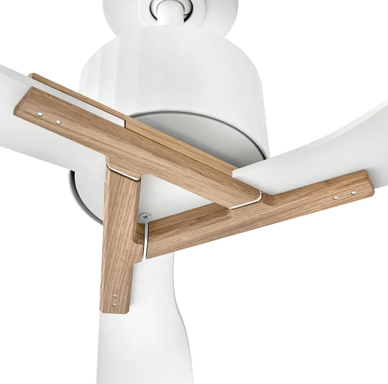 Hinkley 908260F-LDD Rafter 60" Indoor/Outdoor Smart Ceiling Fan with LED Light Kit - Matte White